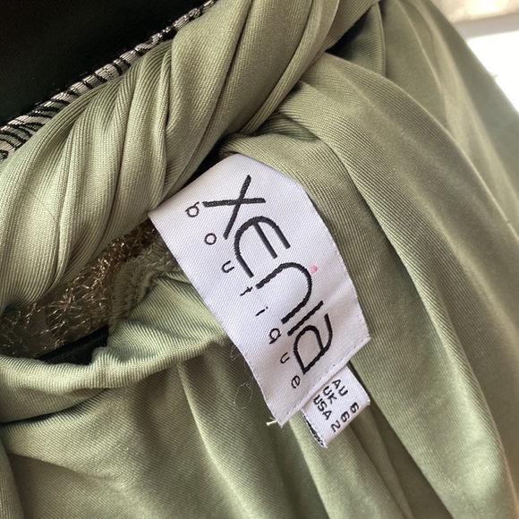 Sage Versatile Spandex Stretch Cocktail Mini Dress - Picture 9 of 11